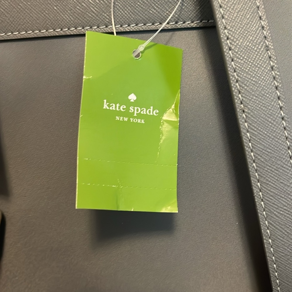 Kate Spade Gray Backpack Laptop Bag Bradley Wilson Road Smokey Pearl Brand New - Picture 8 of 17